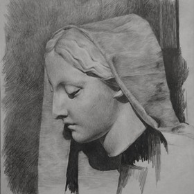 Рисунки: голова Мадонны